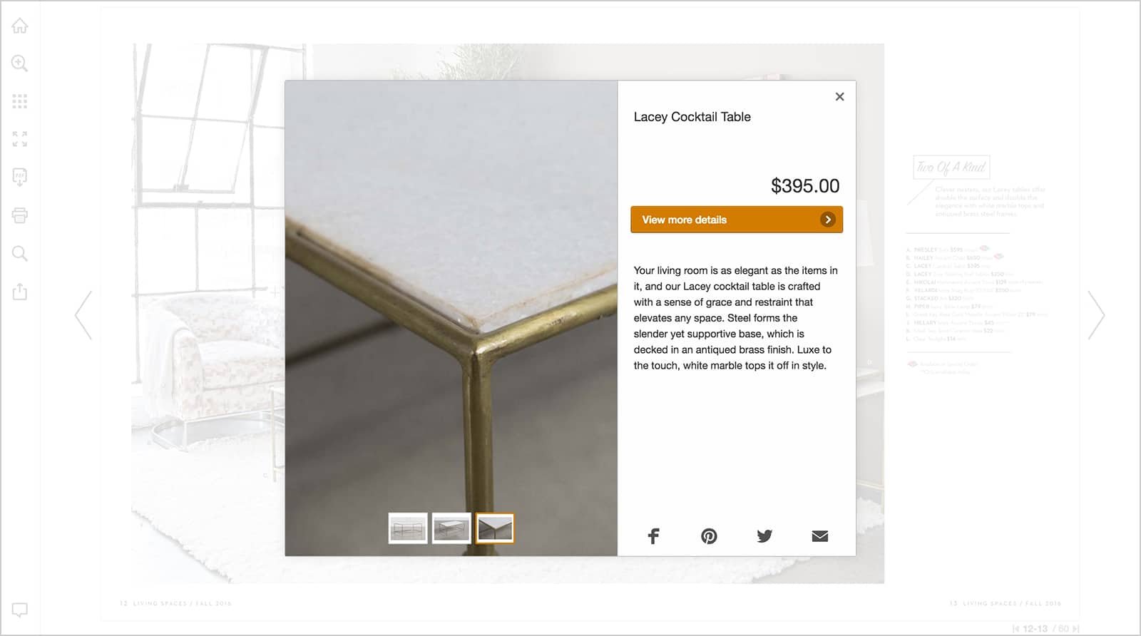 Product images in an online catalog to show product details.