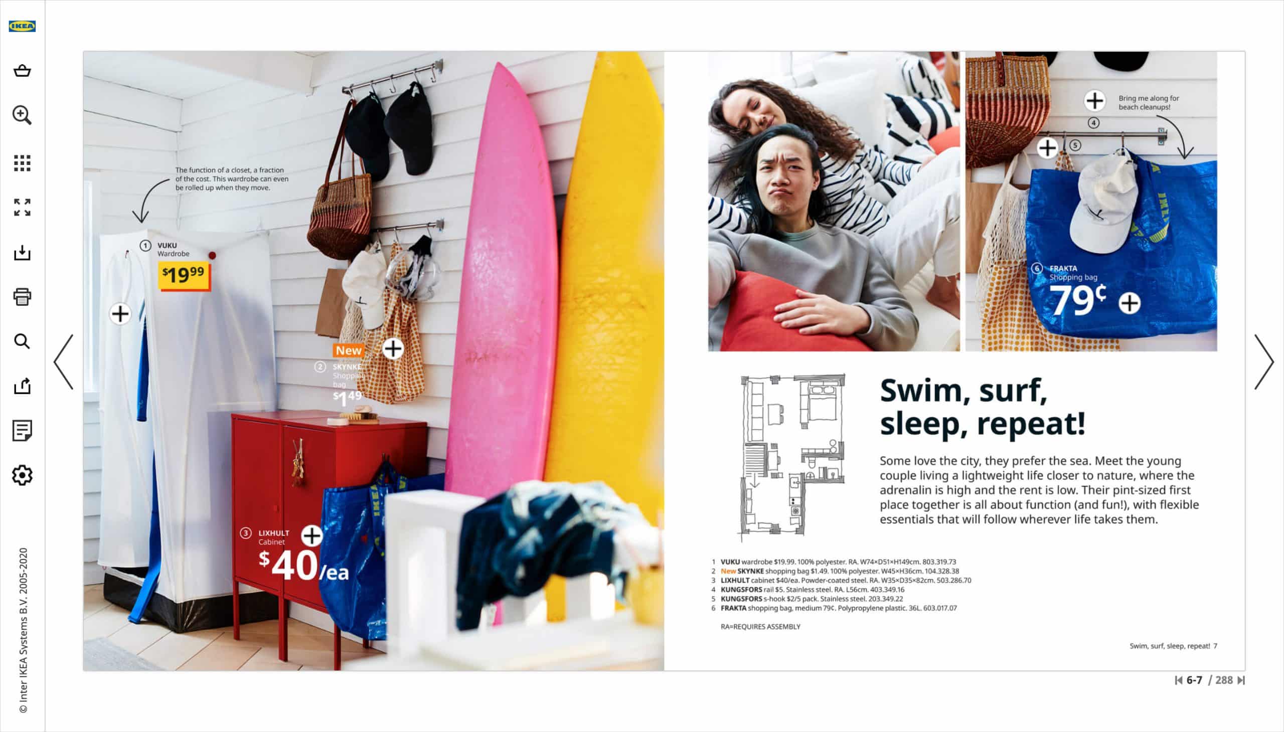 IKEA's latest catalog in an online viewer.