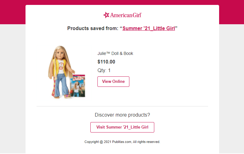 American girl best sale store coupon